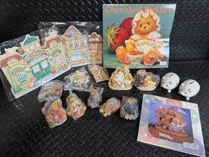 lot 136 image: Cherished Teddies Collection Calendar, Piggy Banks & Figurine Set