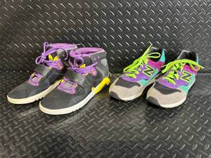 lot 145 image: Adidas G20038 Sneakers (Lot of 2) - Multicolor Casual Shoes US 7.5 & 8.5