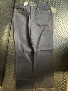 lot 168 image: Lauren Jeans Co. Ralph Lauren Classic Straight Jeans - Size 12 x 29 - Indigo Denim