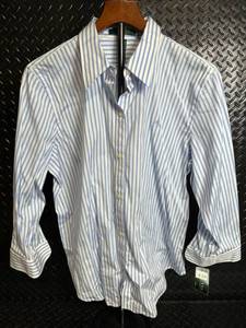 lot 178 image: Lauren Ralph Lauren Striped Dress Shirt - XL 100% Cotton