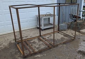 lot 37 image: Large 8x4 Rack -  Tube and Angle Iron