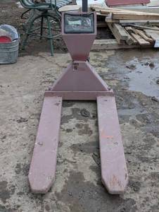 lot 44 image: Scaled Pallet Jack - Fire Damage