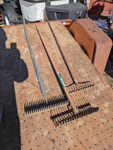 lot 130 image: Set of 3 Landscaping Rakes