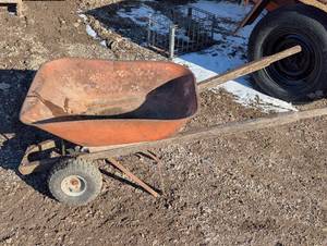 lot 142 image: Dual Wheel Wheelbarrow