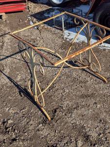 lot 144 image: Ornate Cast Iron Table Frame