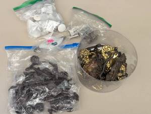 lot 30 image: Mixed Bin Sporting Goods - Nut Cups, Gloves, Balls, Etc