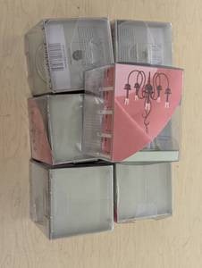 lot 9 image: Set of 7 Chandelier Cups - Glass