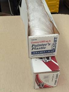 lot 18 image: Pair of Painters Plastic - WallFloor Covering