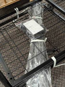 lot 26 image: Black Rolling Display Stand