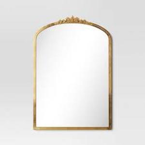 lot 259 image: 20x30 Decorative Gold Wall Mantle Mirror Gold - Threshold