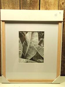 lot 66 image: 16 x 20 Matted to 8 x 10 Poster Frame Light Wood - Threshold