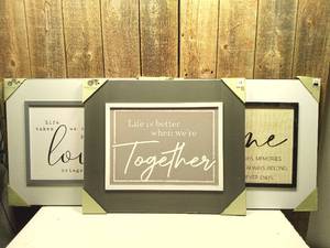 lot 78 image: Wall Decor (set of 3) Willow Spring