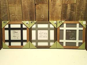 lot 110 image: Wall Decor (set of 3)