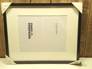 lot 49 image: 16 x 20 Matted to 11x 14 Thin Gallery Frame White - Threshold