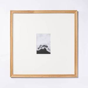 lot 88 image: 20 x 20 Matted to 5 x 7 Gallery Frame Natural Wood - Threshold