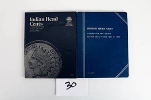 lot 30 image: 2 Penny Book Lot (Flying Eagle and Indian Heads) 48 Total Coins