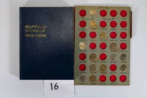 lot 16 image: Buffalo Nickel Estate Lot of 45