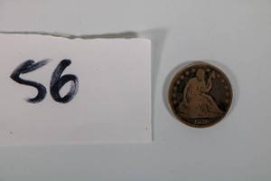 lot 56 image: 1876 US Seated Liberty Half Dollar