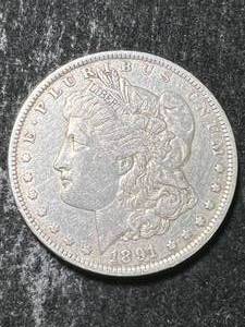 lot 18 image: 1891-O US MORGAN SILVER DOLLAR