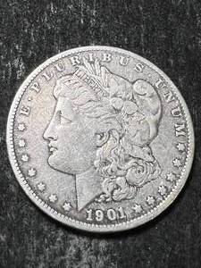 lot 28 image: 1901-O US MORGAN SILVER DOLLAR