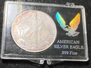 lot 29 image: 2006 AMERICAN SILVER EAGLE 1 TROY OZ .999 FINE SILVER IN CASE
