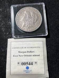 lot 46 image: 1879-O US MORGAN SILVER DOLLAR IN CASE