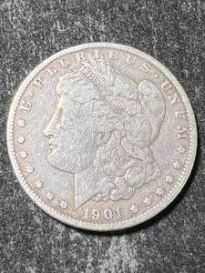 lot 50 image: 1901-O US MORGAN SILVER DOLLAR