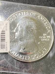 lot 59 image: 5 TROY OZ .999 FINE SILVER WASHINGTON QUARTER DESIGNED ROUND