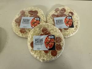 lot 231 image: 3x 1.87lbs Rising Crust Pepperoni Pizza