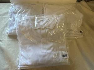 lot 38 image: SSS. 3pks of 4 Clique White Polos Size L
