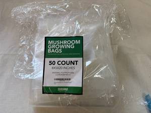 lot 65 image: MM. 50ct Mushroom Growing Bags