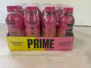 lot 66 image: MM. 12x16oz Prime Hydration-Strawberry Banana