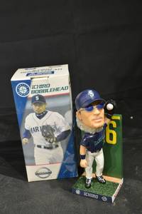 lot 53 image: Ichiro Bobblehead Nissan Promo - Seattle Mariners Collectible Figure
