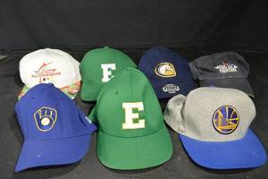 lot 61 image: Baseball Caps Assorted - All-StarWorld SeriesWarriorsAs Logos