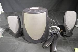 lot 72 image: Harman Kardon 2.1 Channel Speaker System with Subwoofer & Satellites