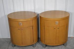 lot 84 image: Michael Weiss Vanguard Furniture Modernism End Tables