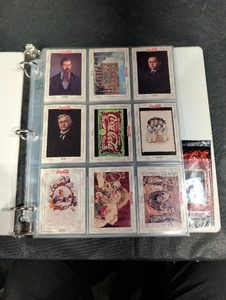 lot 92 image: Coca-Cola Collector Cards 1993 Binder with Coke Caps