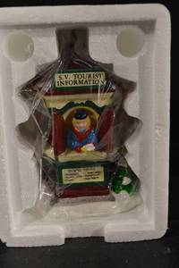 lot 130 image: Dept 56 Snow Village Tour the Village 5452-6 Handpainted Ceramic Accessory