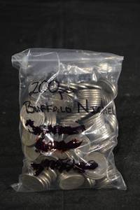 lot 141 image: Buffalo Nickels 200-Coin Bag