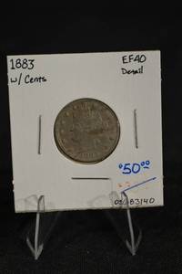 lot 144 image: 1883 V Nickel - EF40 Detail