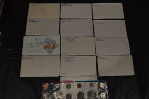 lot 247 image: U.S. Mint Uncirculated Coin Sets (Lot of 12) - 1971-1989 Year Sets Lot Of 13