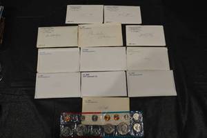 lot 248 image: U.S. Mint Coin Sets 1970-1978 Uncirculated (Lot of 12)