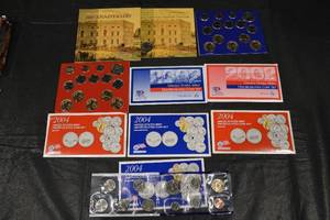 lot 252 image: Mint Coin Sets Lot Of 9