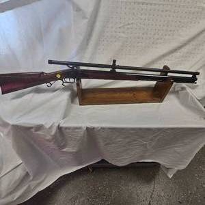 lot 22 image: TC Hawkins Custom 50 Cal w1878 Lyman Centennial Long Tube Era Scope, Century Model, by Lyman Company