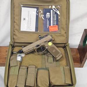 lot 24 image: FN FNX-45 Tactical 45 ACP, 1 Magazine with Vortex Viper Red Dot, Night Sights, Like New