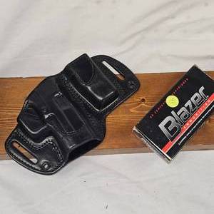 lot 41 image: Leather Holster wPartial Box 380acp