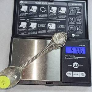 lot 40 image: Set of .925 Sterling Teaspoons weighing 57.06 grams