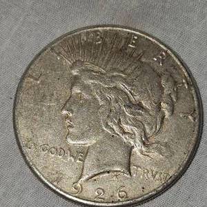 1926 S Peace Dollar $1, F+