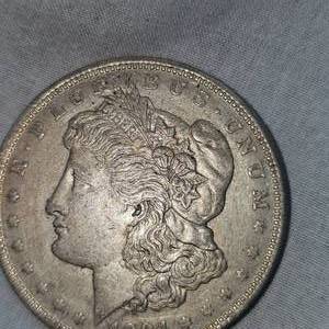 lot 13 image: 1921 Morgan Dollar $1 AU Very Nice