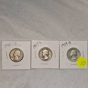 lot 50 image: 1939 D, 1937 S, 1940 D